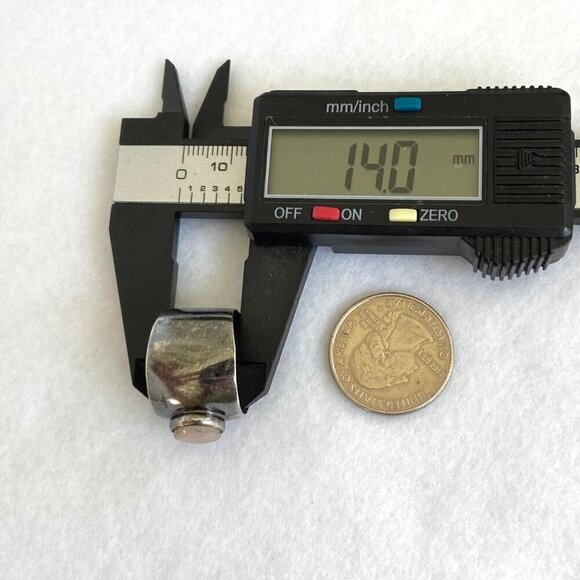 Oxidized Sterling Silver 950 Round Rose Quartz 16MM Wide Band Ring Sz 8.75 - Picture 16 of 16